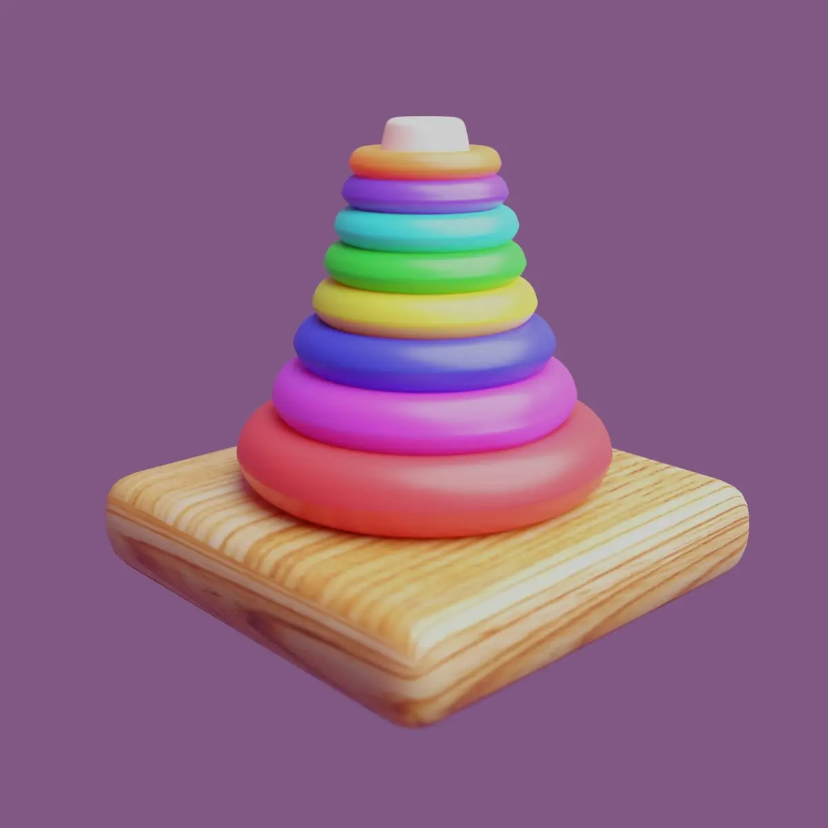 Stacking Rings Rainbow