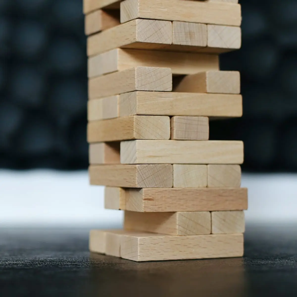 Wooden Stacking Tower Game