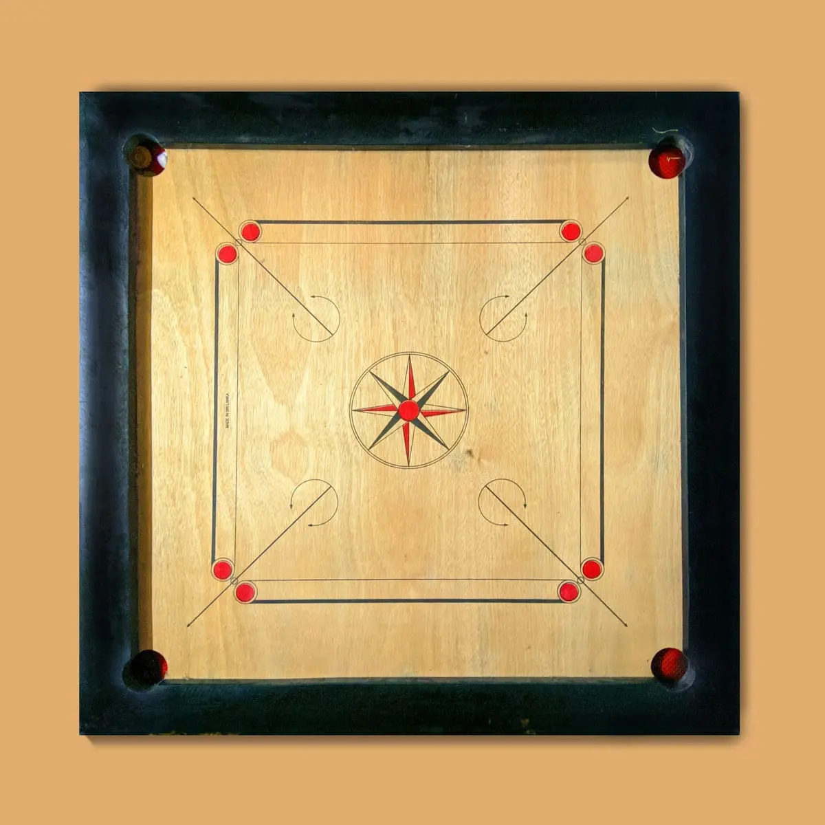 Carrom Board — Full Size with Coins & Striker