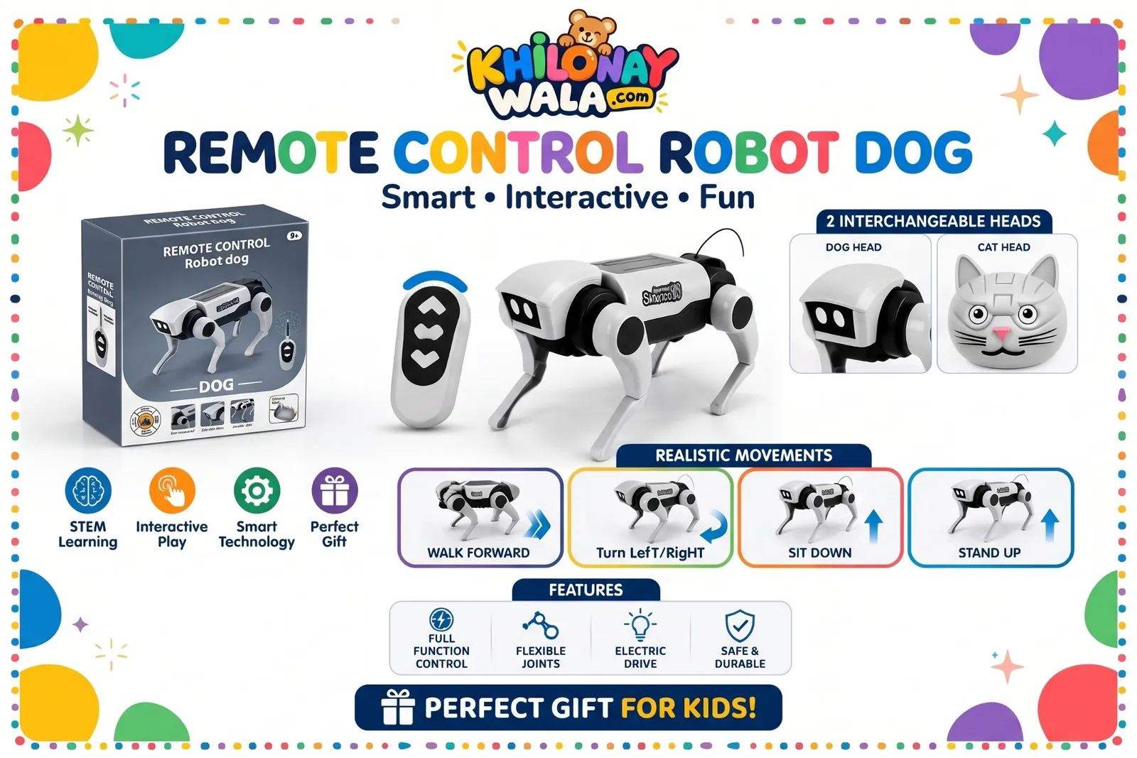 Remote Control Robot Dog & Cat — DIY Science Kit