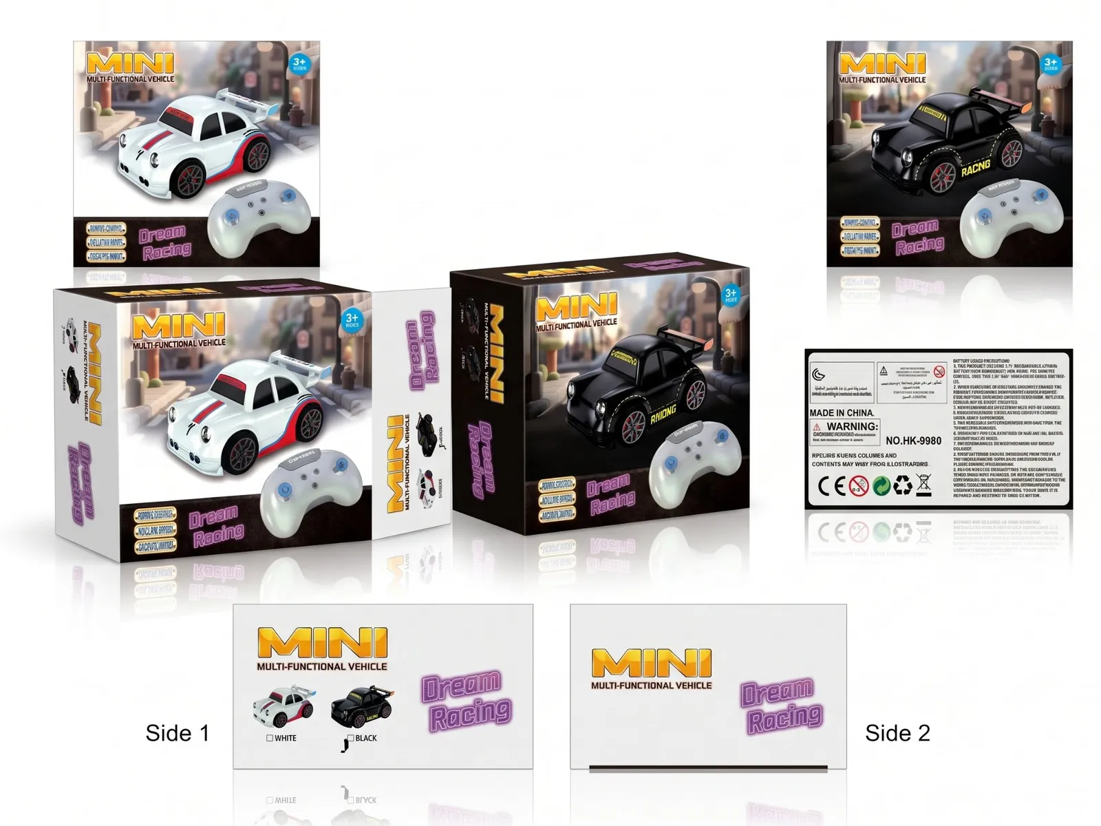 Dream Racing Mini RC Car with Follow & Escape Modes