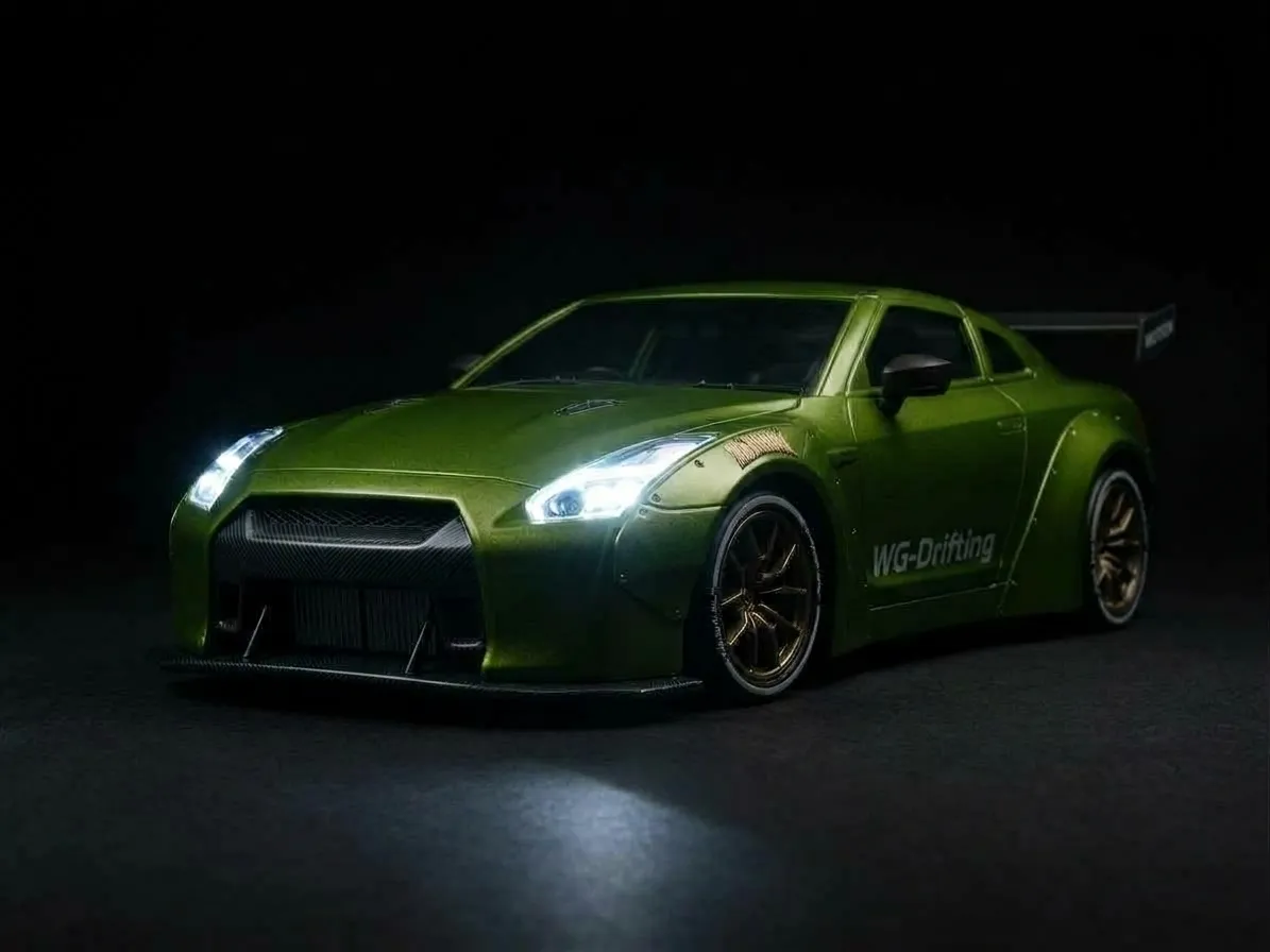 4WD RC Nissan Drifting Car with LED Lights | High-Speed Remote Control Car | Mini Racing Toy Car