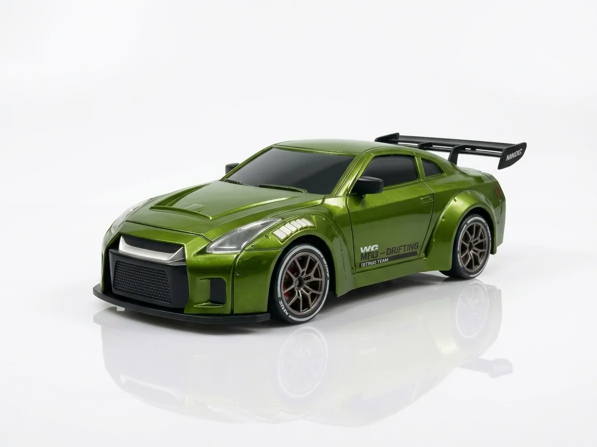 4WD RC Nissan Drifting Car with LED Lights | High-Speed Remote Control Car | Mini Racing Toy Car